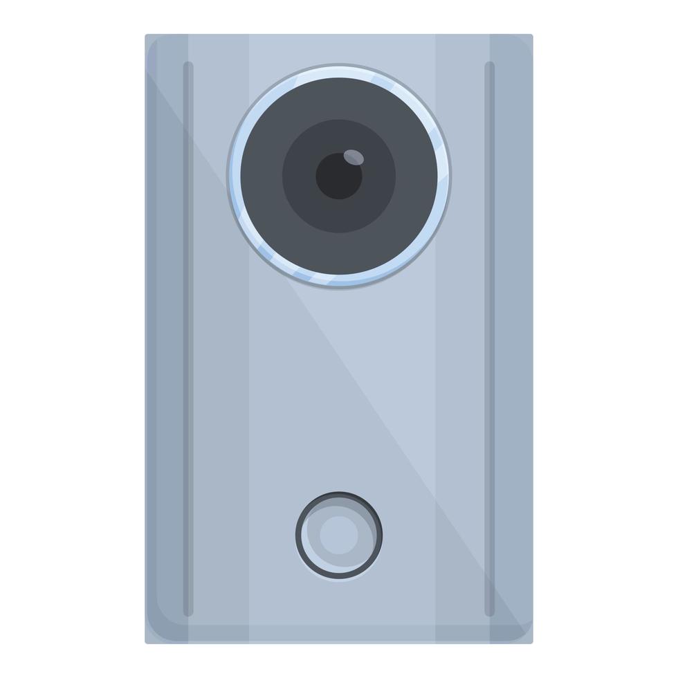 Intercom lock icon cartoon vector. Video system vector