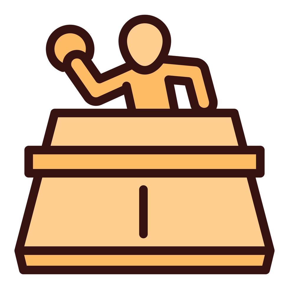 Ping pong icon outline vector. Table tennis vector
