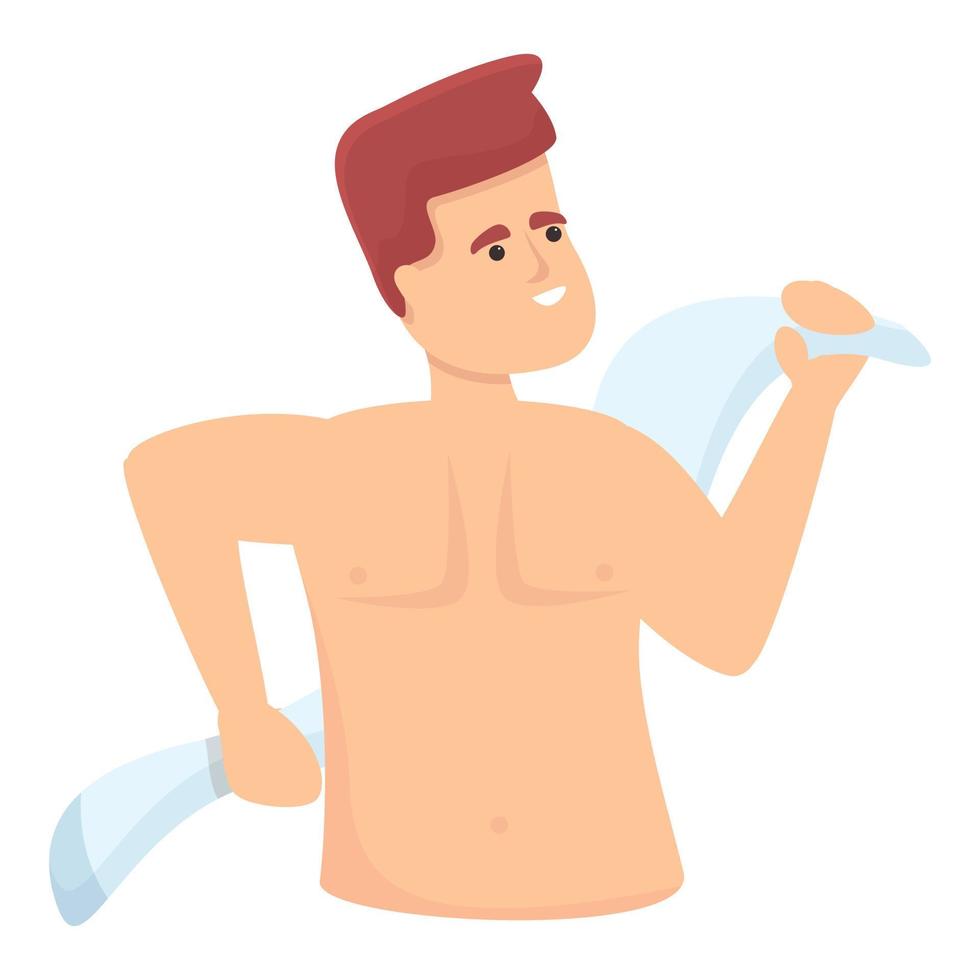 Morning bath icon cartoon vector. Water shower vector