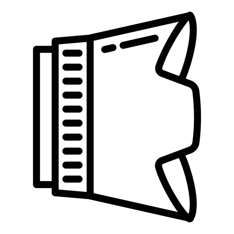 Plastic lens hood icon, outline style vector