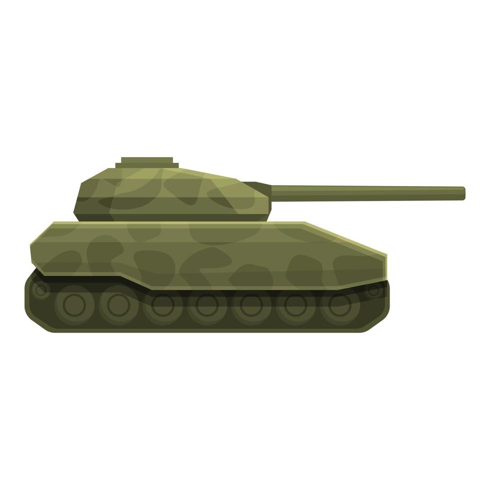 Armed tank icon cartoon vector. Military army vector