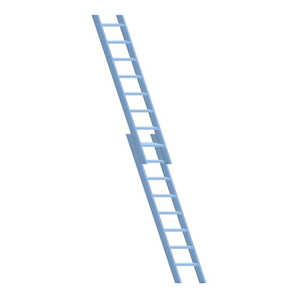 icono de escalera de reparación, estilo de dibujos animados vector