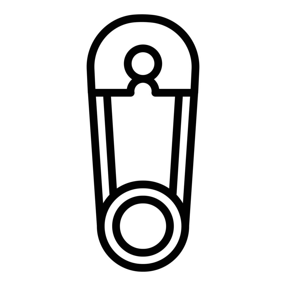 Baby clip element icon, outline style vector