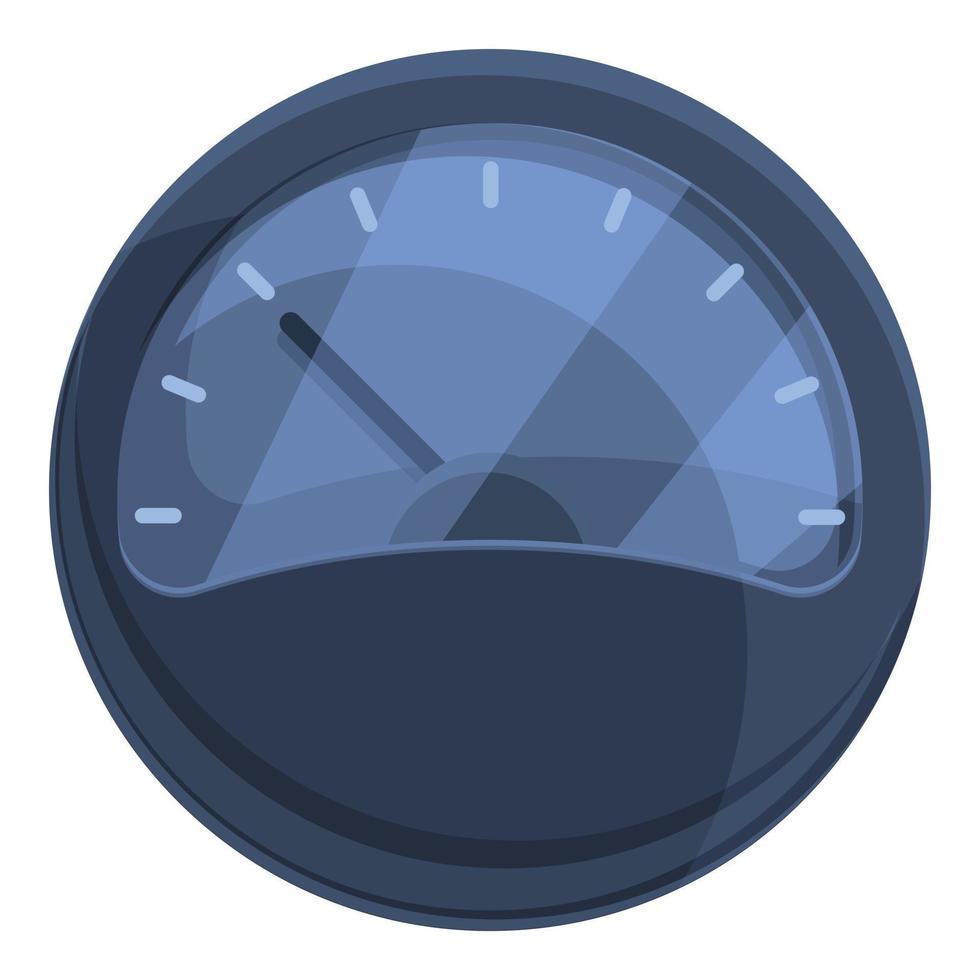 Car gauge icon, cartoon style vector