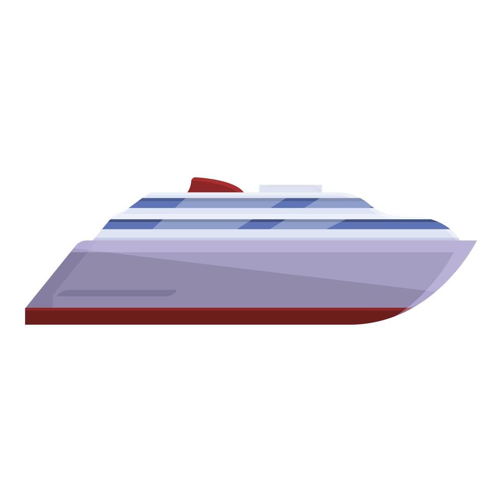 Ferry boat icon, cartoon style vector