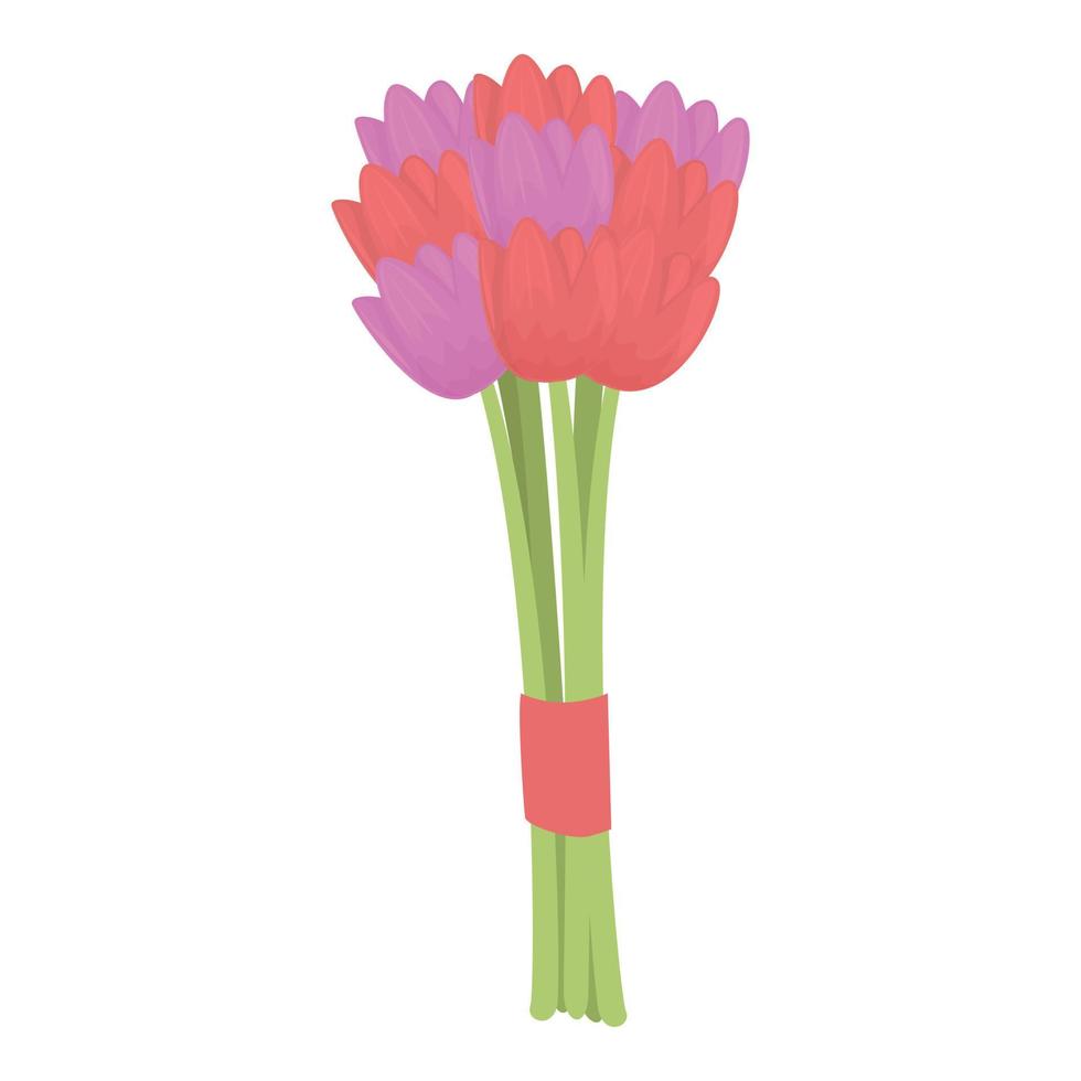 Spring bouquet icon cartoon vector. Flower bunch vector