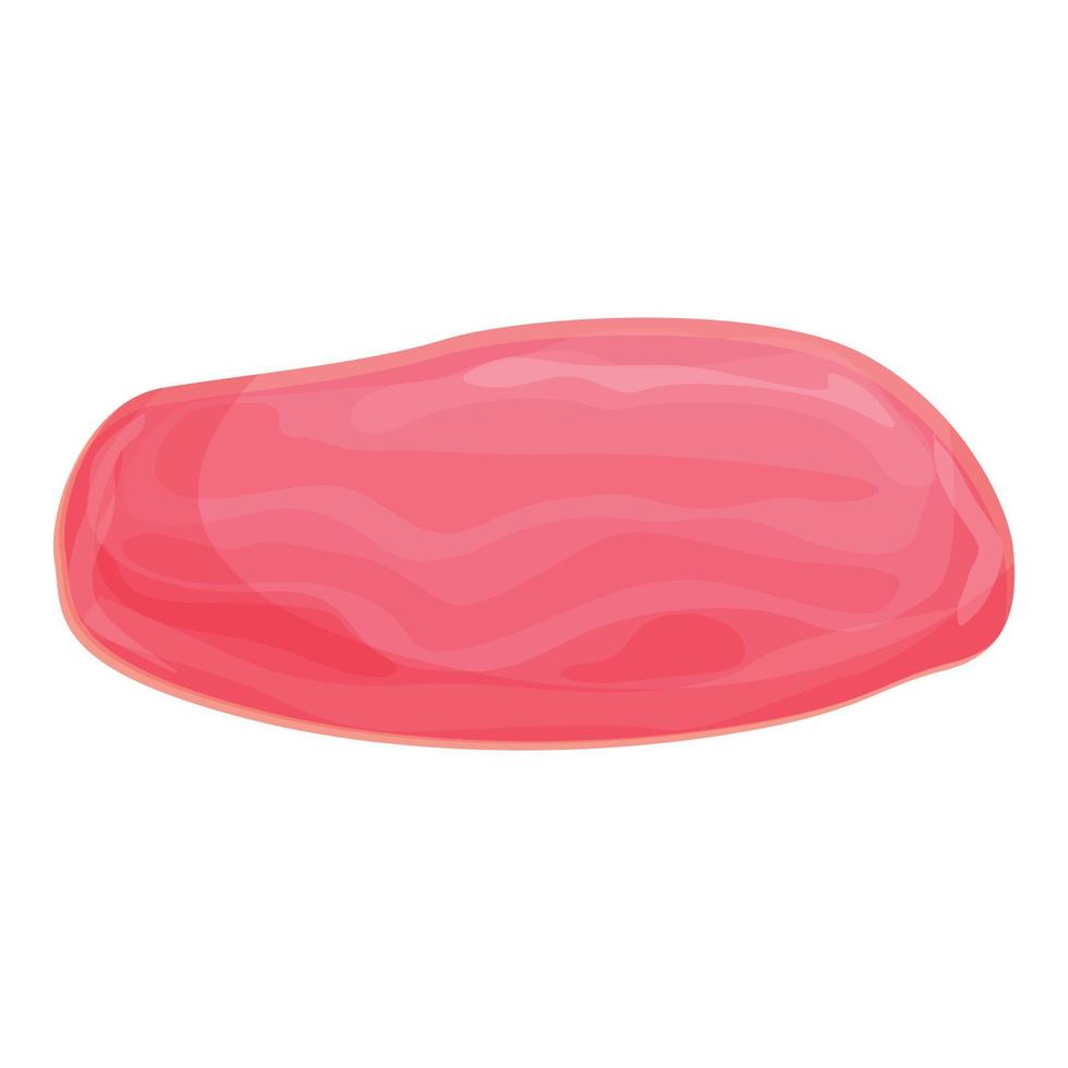 Pink dry fruit icon cartoon vector. Food raisin vector