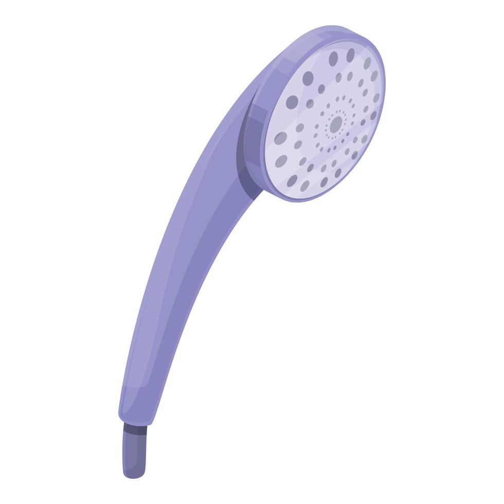 Comfortable shower icon, cartoon style vector