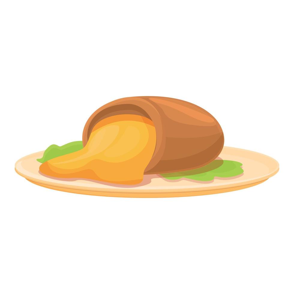French potato icon cartoon vector. Vegetable food vector