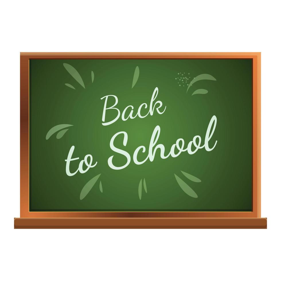 Template chalkboard icon, cartoon style vector
