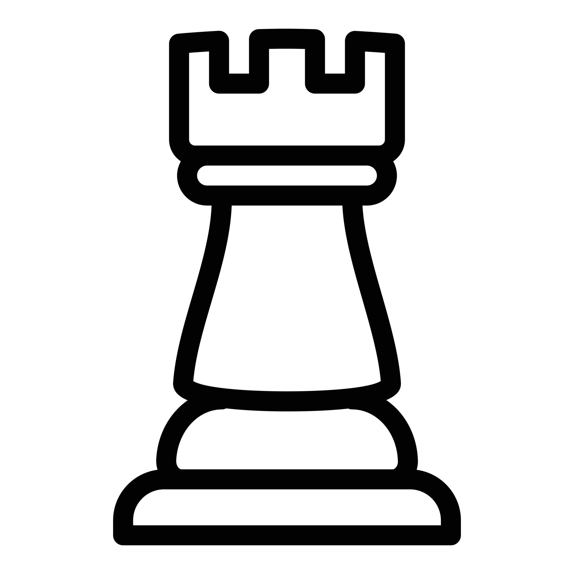 Rook Chess Sport Icon Outline Graphic by yellowhellow · Creative Fabrica