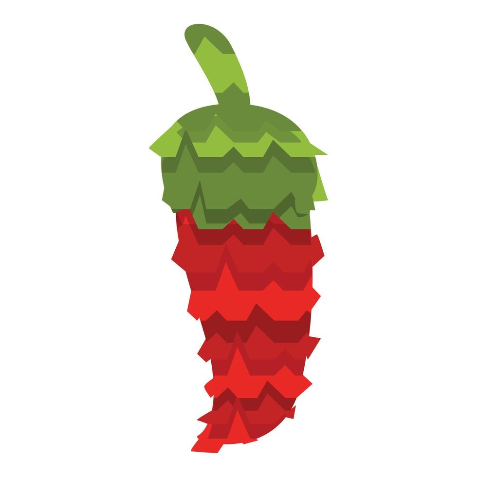 Pinata pepper icon cartoon vector. Party toy vector