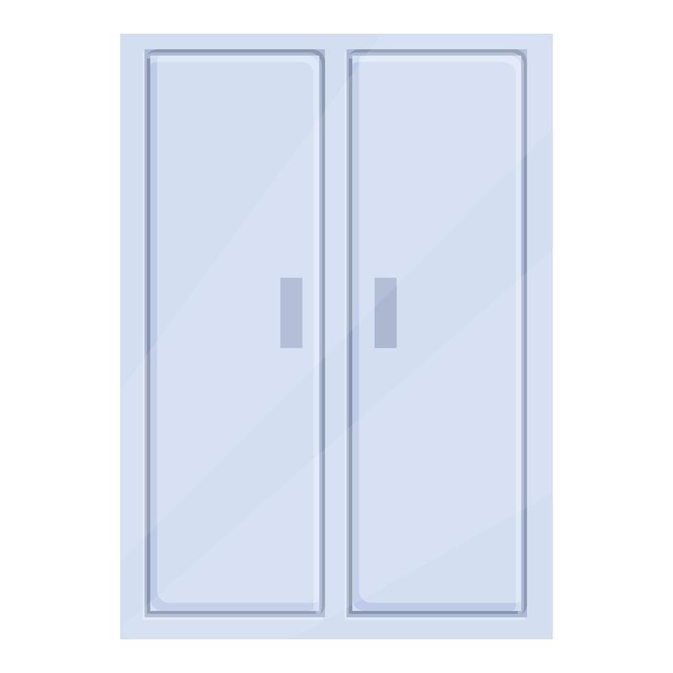 icono de armario de sala de depósito, estilo de dibujos animados vector