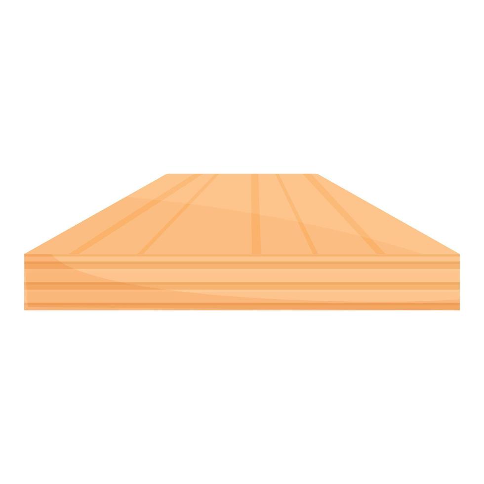 Room wood floor icon, cartoon style vector