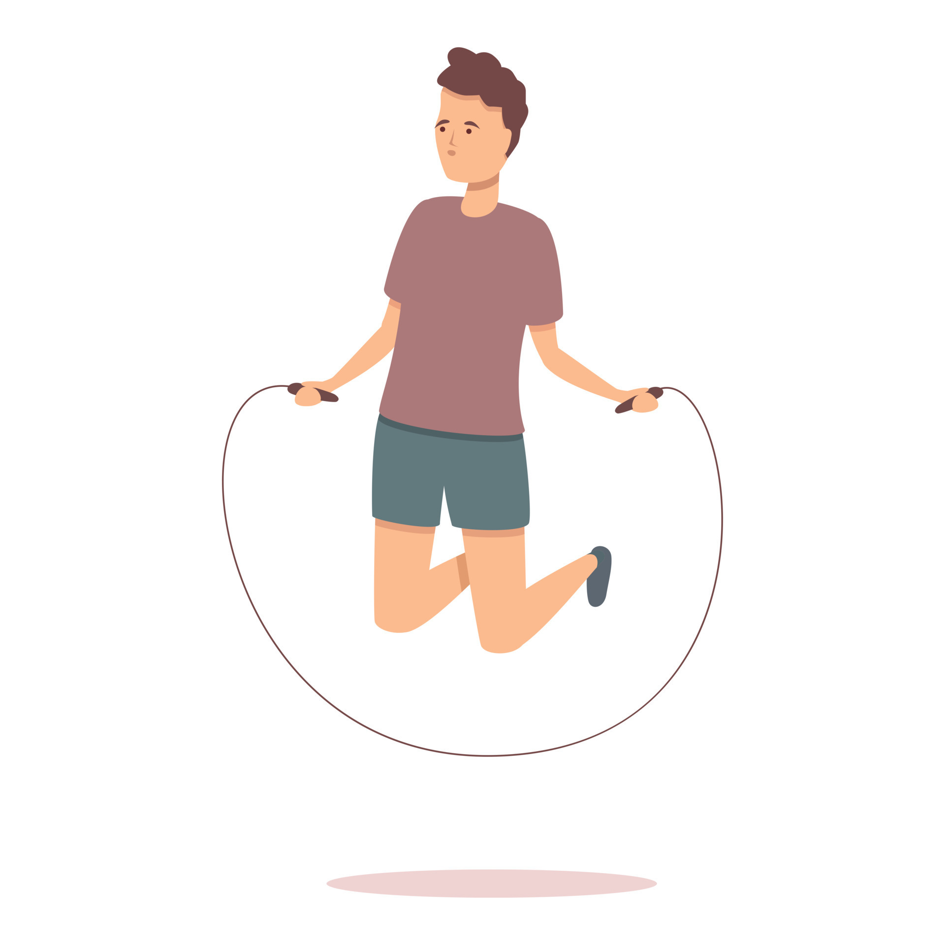 Cardio jumping icon cartoon vector. Sport play 14309278 Vector Art at ...