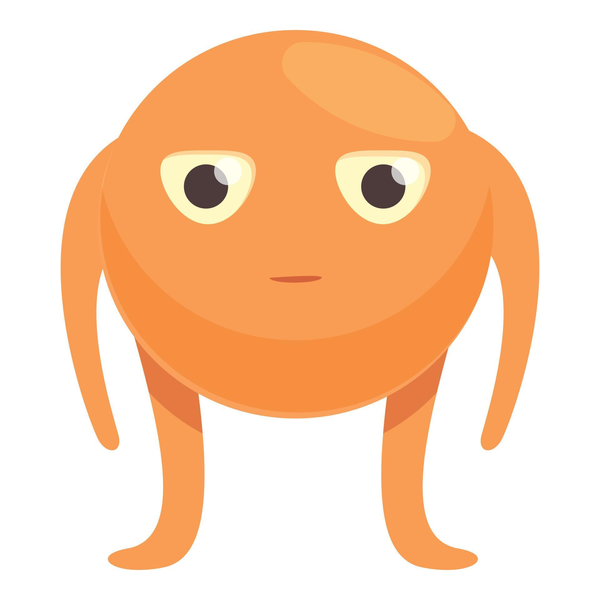 Orange alien icon cartoon vector. Cute ufo 14309282 Vector Art at Vecteezy
