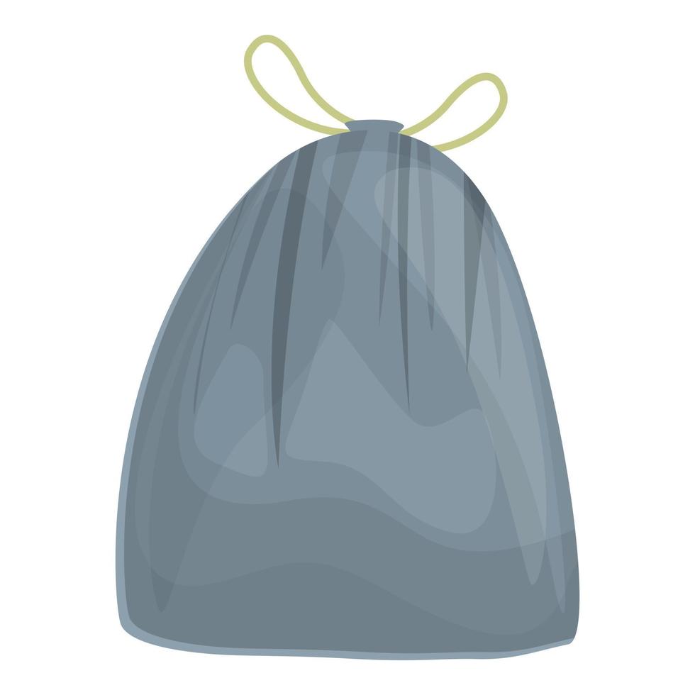 vector de dibujos animados de icono de saco de basura de nudo. bolsa de basura