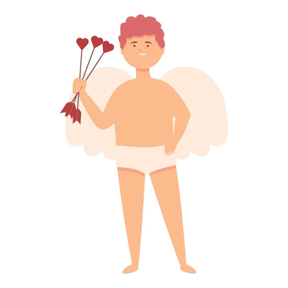 pequeño vector de dibujos animados de icono de Cupido. San Valentin o Dia de Amor