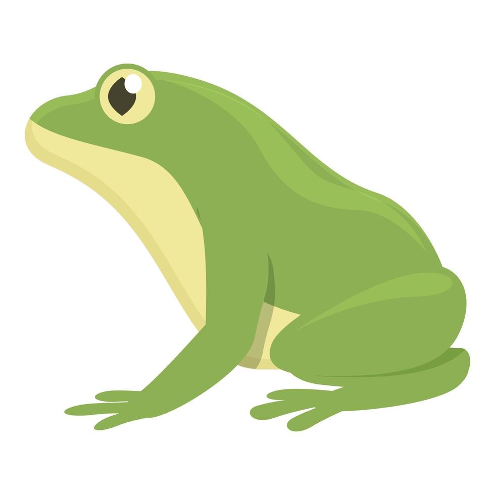 Aquatic frog icon cartoon vector. Animal jump vector