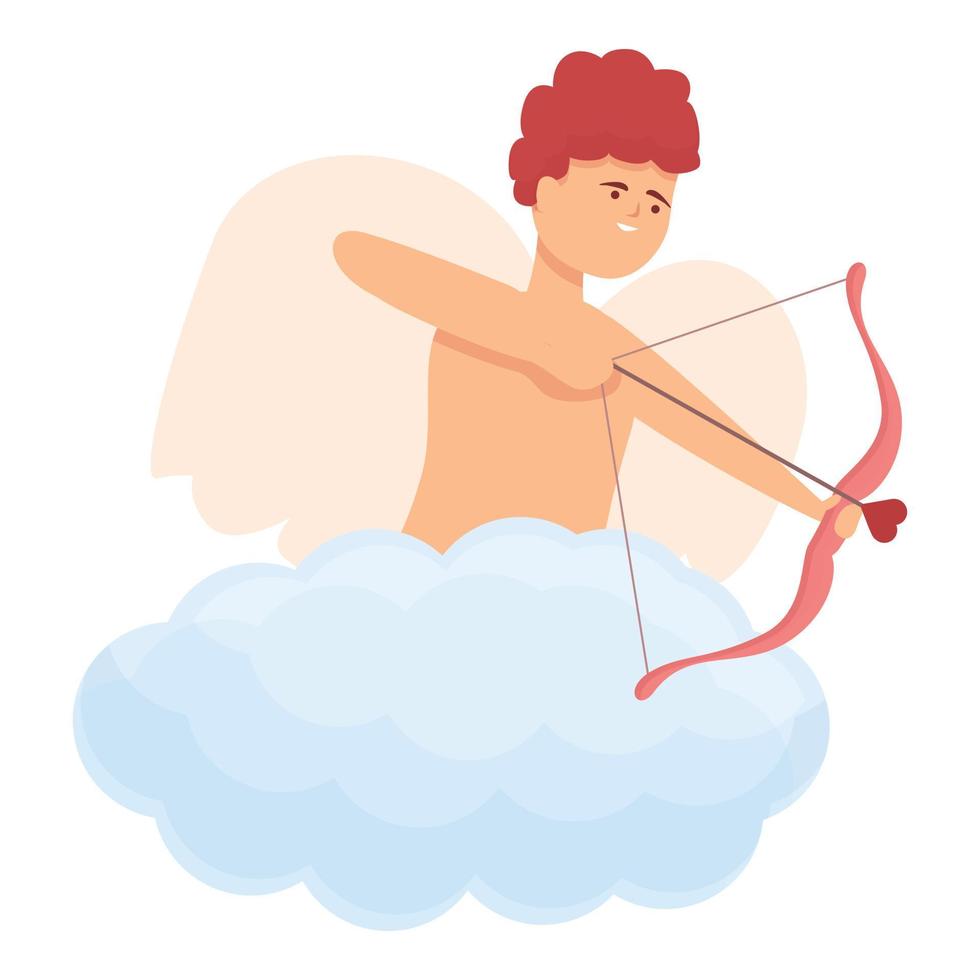 Cupid character icon cartoon vector. Valentine day vector