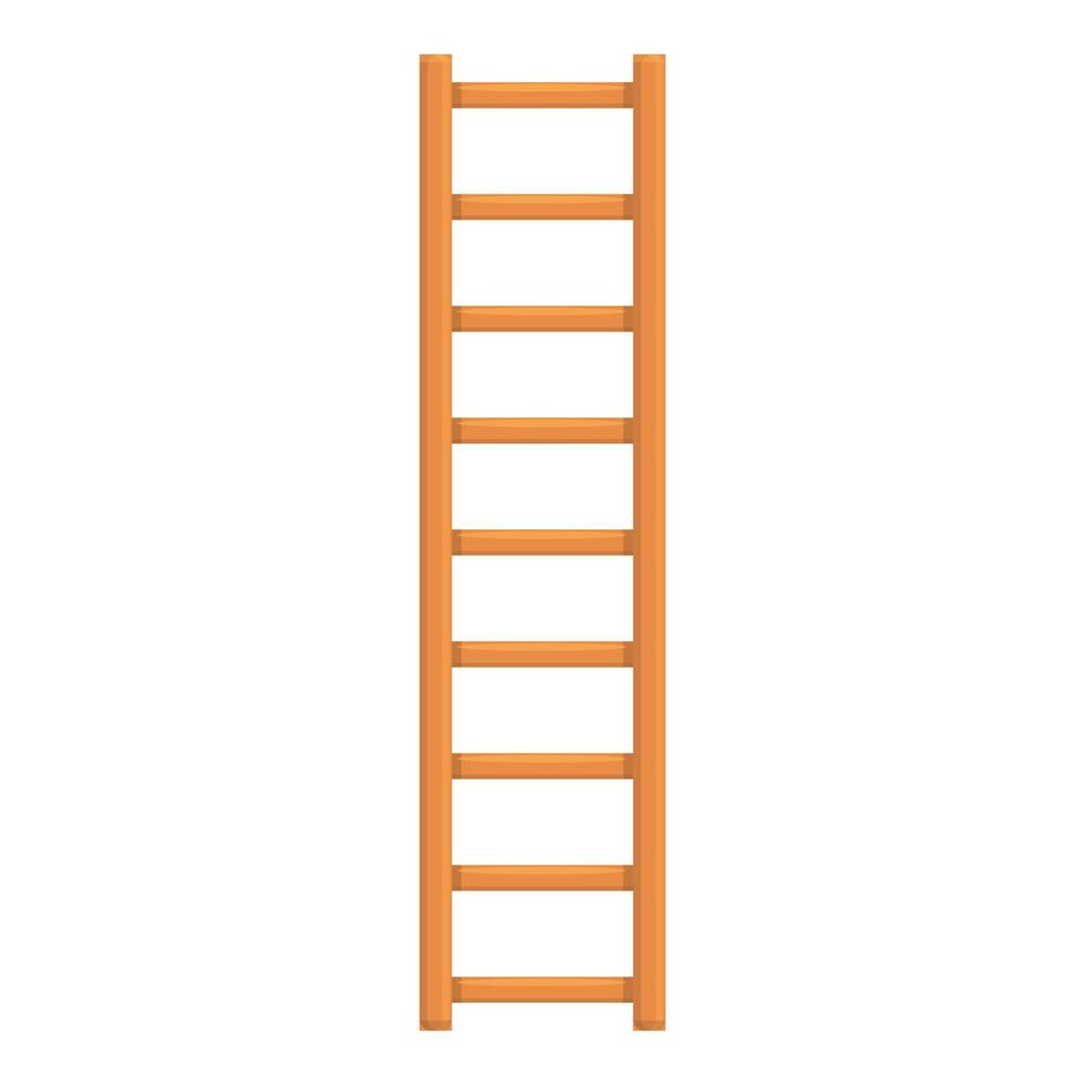 Extend ladder icon, cartoon style vector