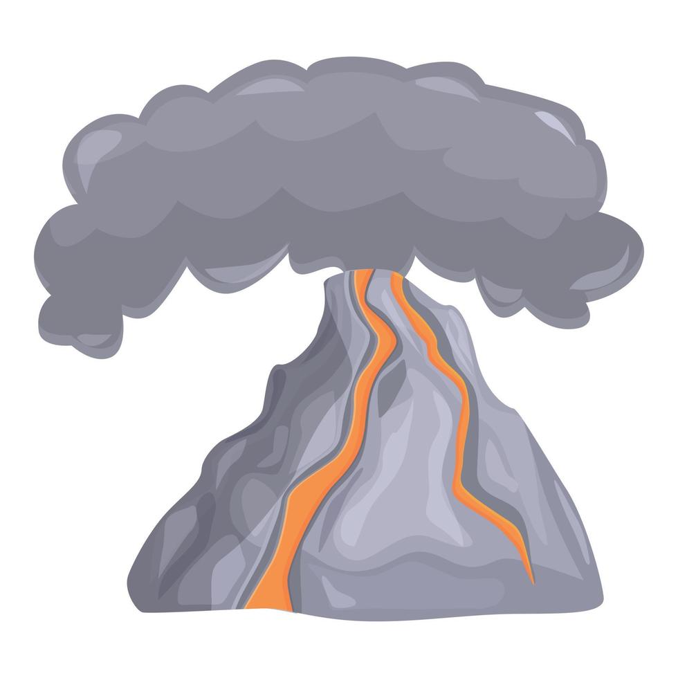 Dust disaster icon cartoon vector. Smoke ash vector