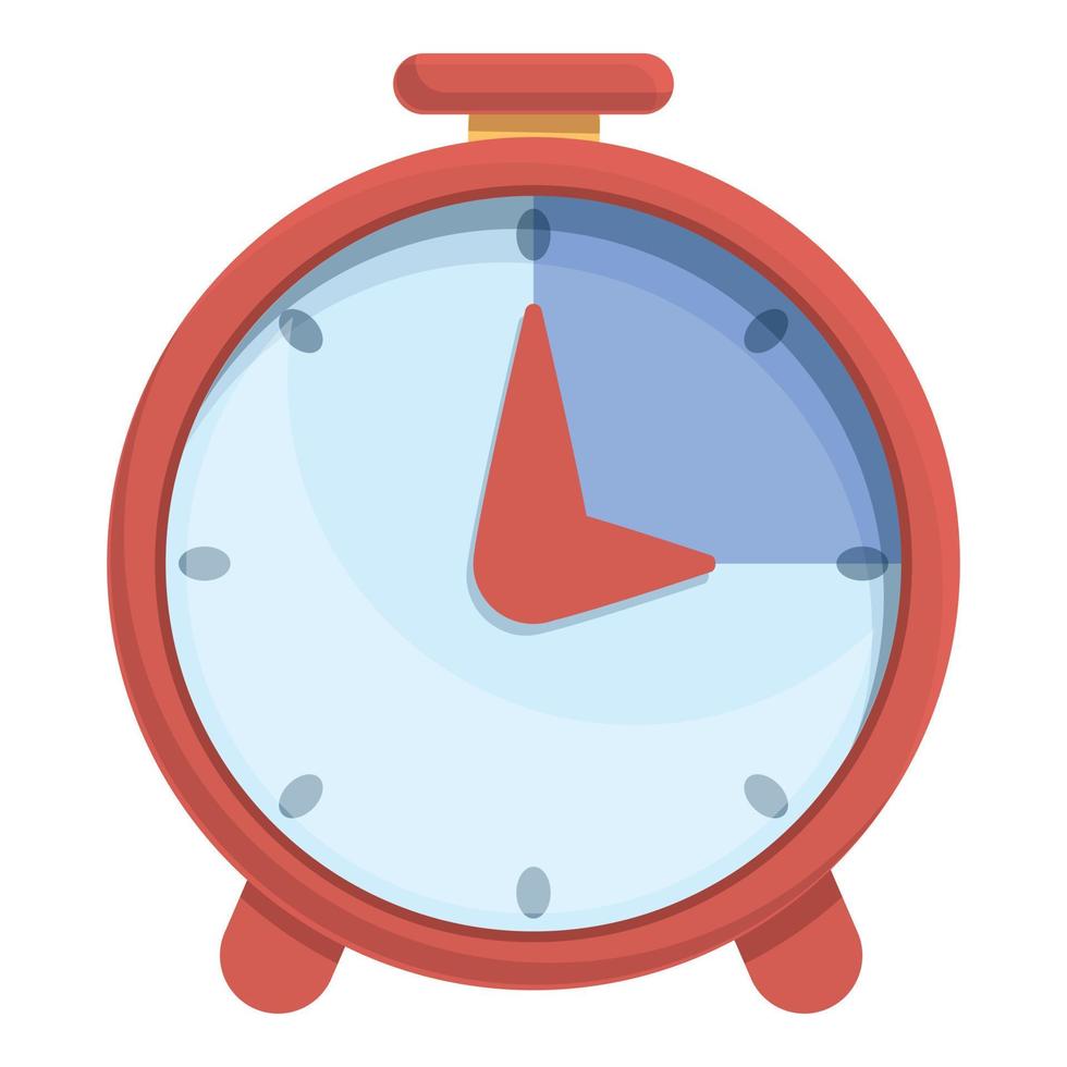 Hair colouring time clock icon cartoon vector. Woman morning alarm vector