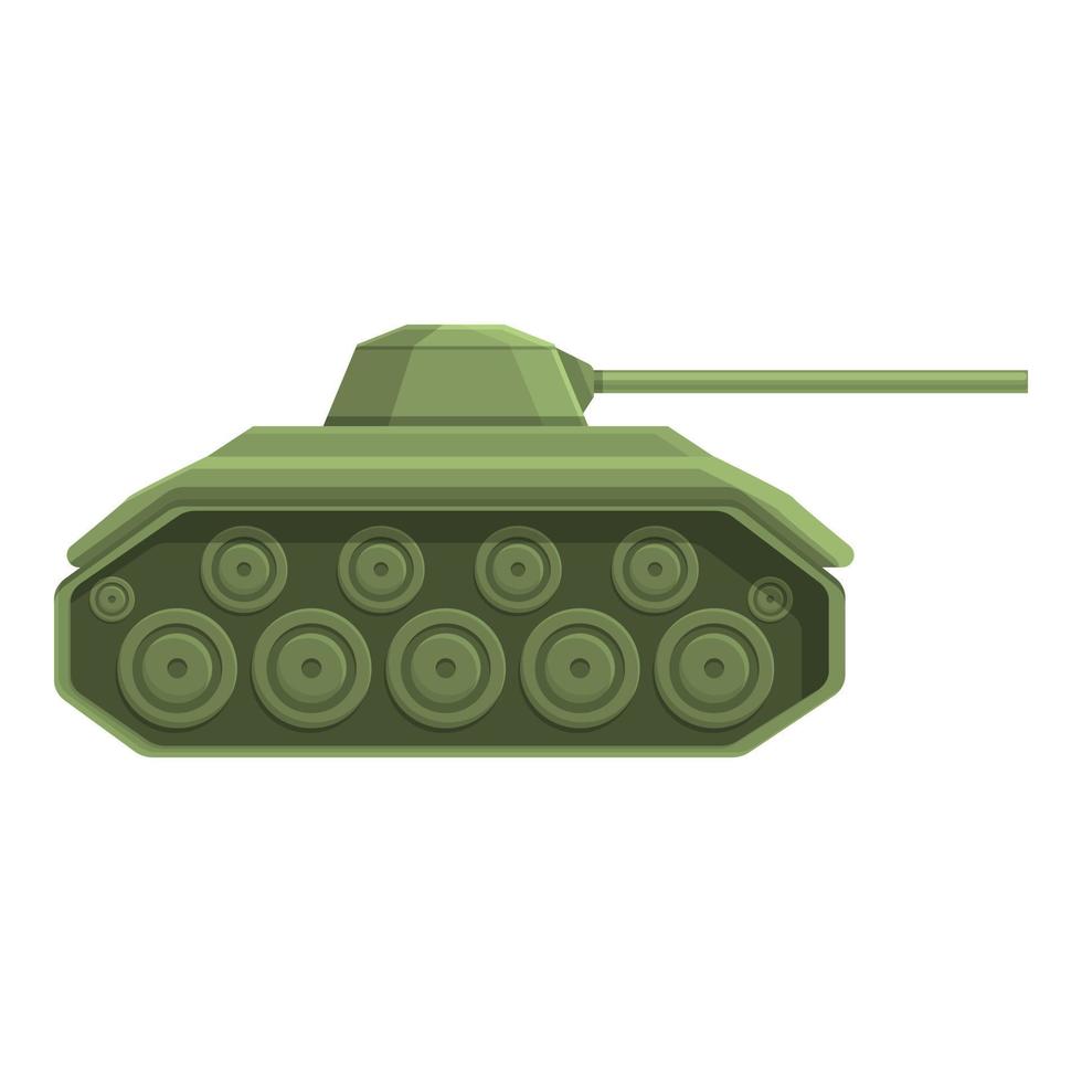 vector de dibujos animados de icono de arma de tanque. Ejército militar