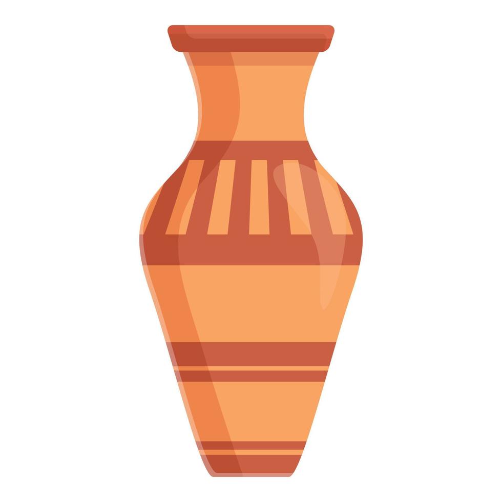 Amphora design icon, cartoon style vector