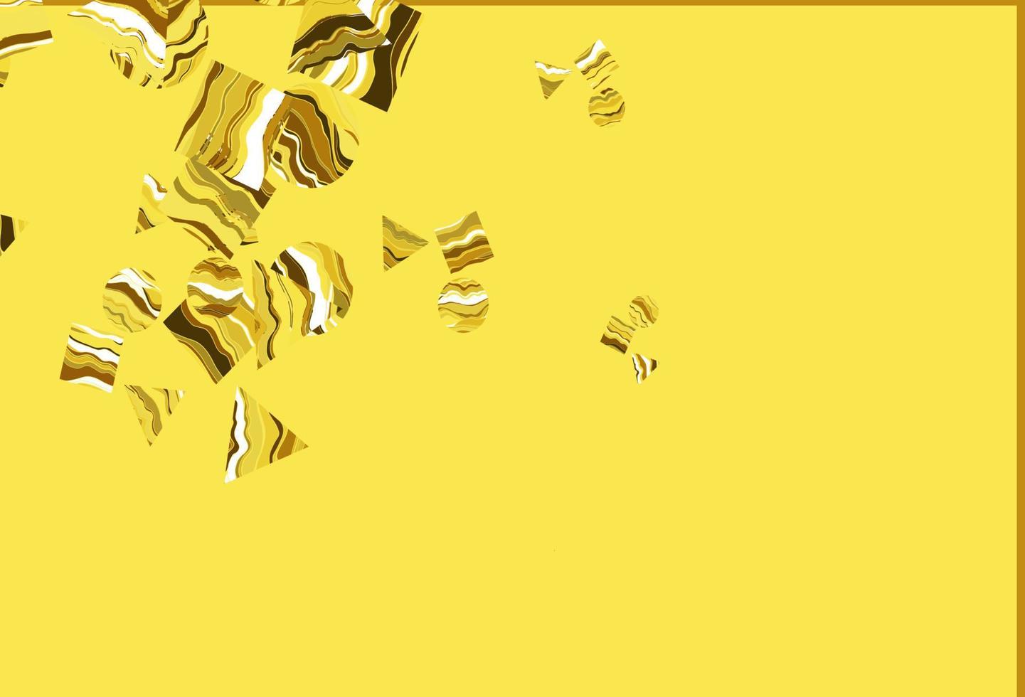 Light Yellow, Orange vector backdrop with lines, circles, rhombus.