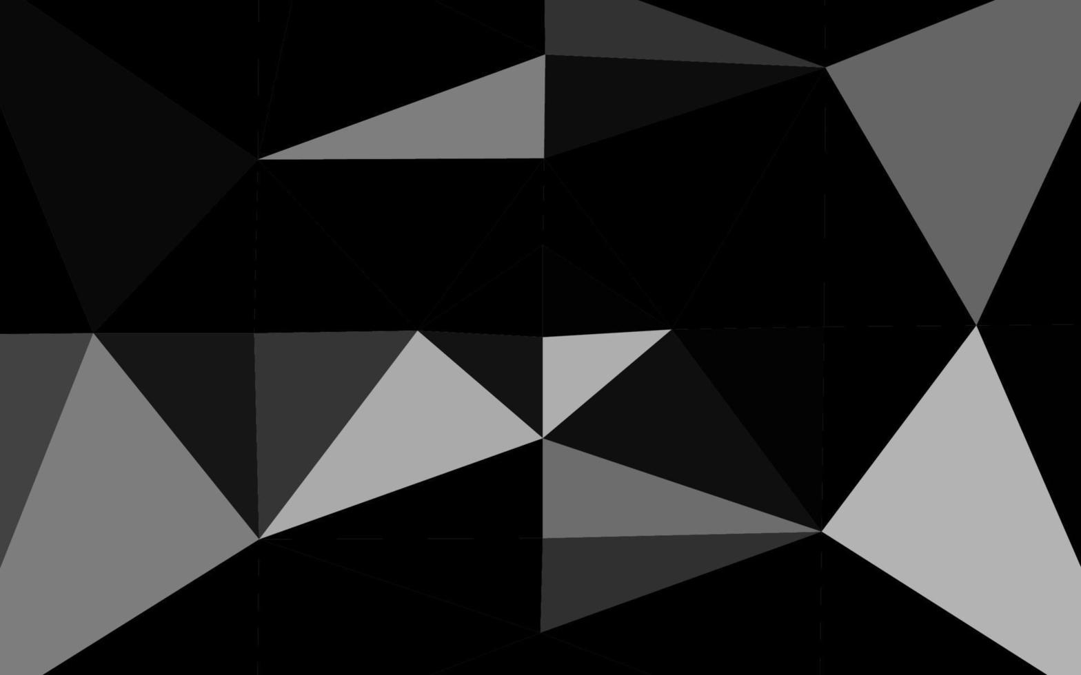 cubierta de mosaico de triángulo de vector gris plateado oscuro.