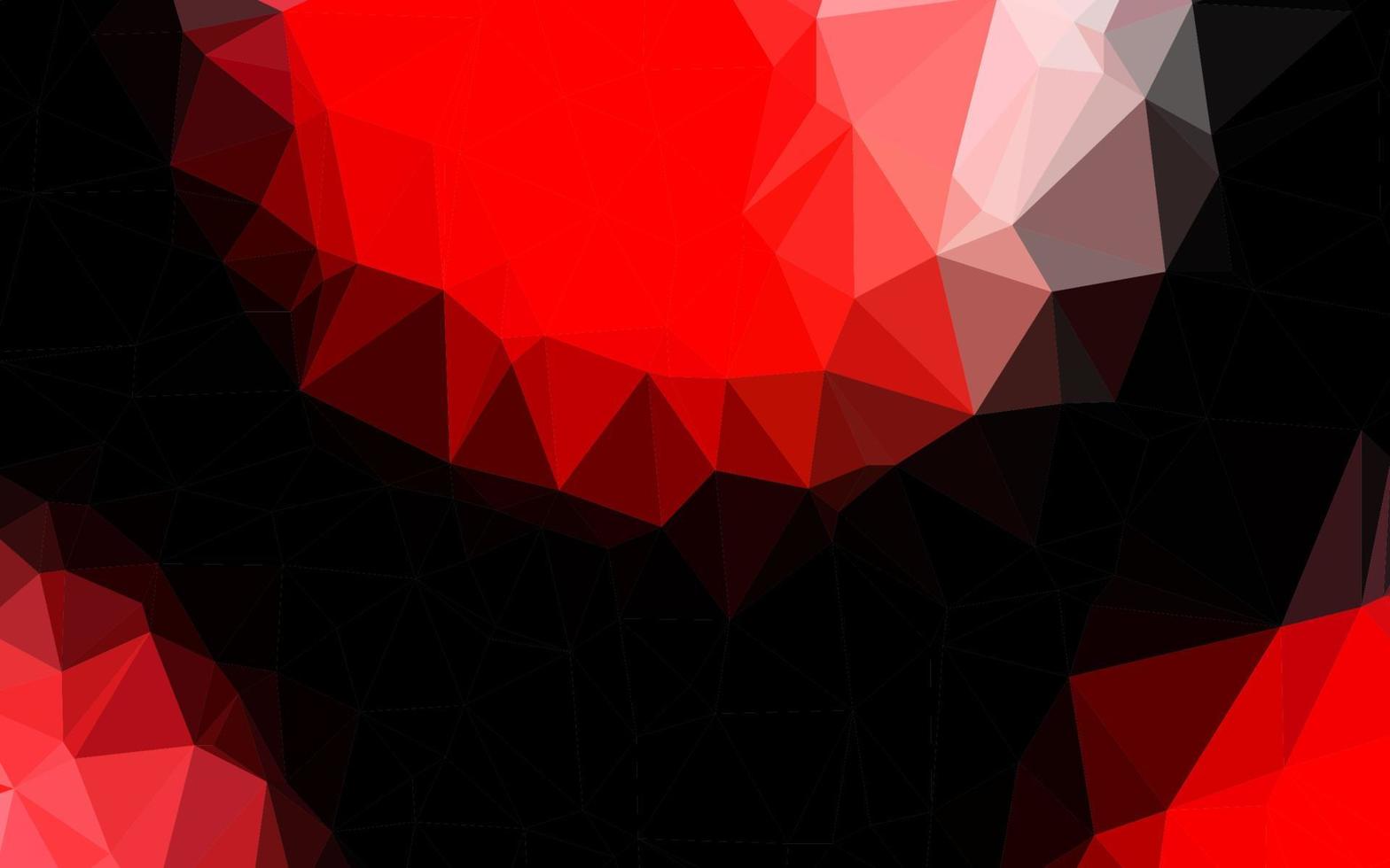 Fondo abstracto de polígono de vector rojo claro.