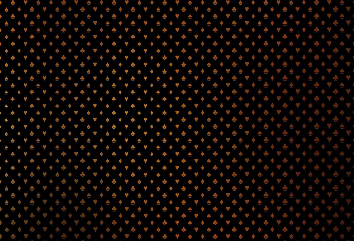 Dark yellow, orange vector pattern with symbol of cards.