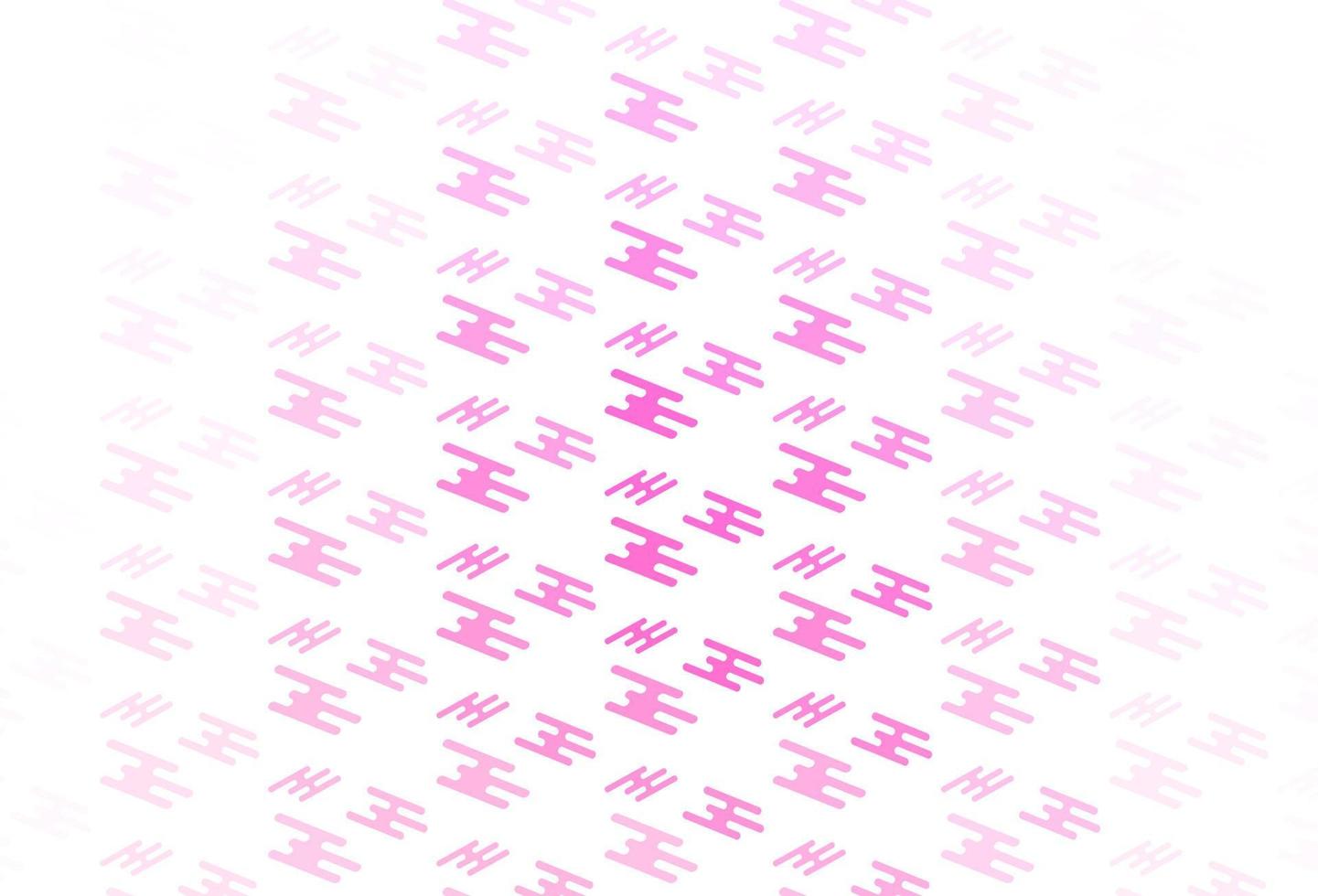 Light Pink vector texture with colorful lines.