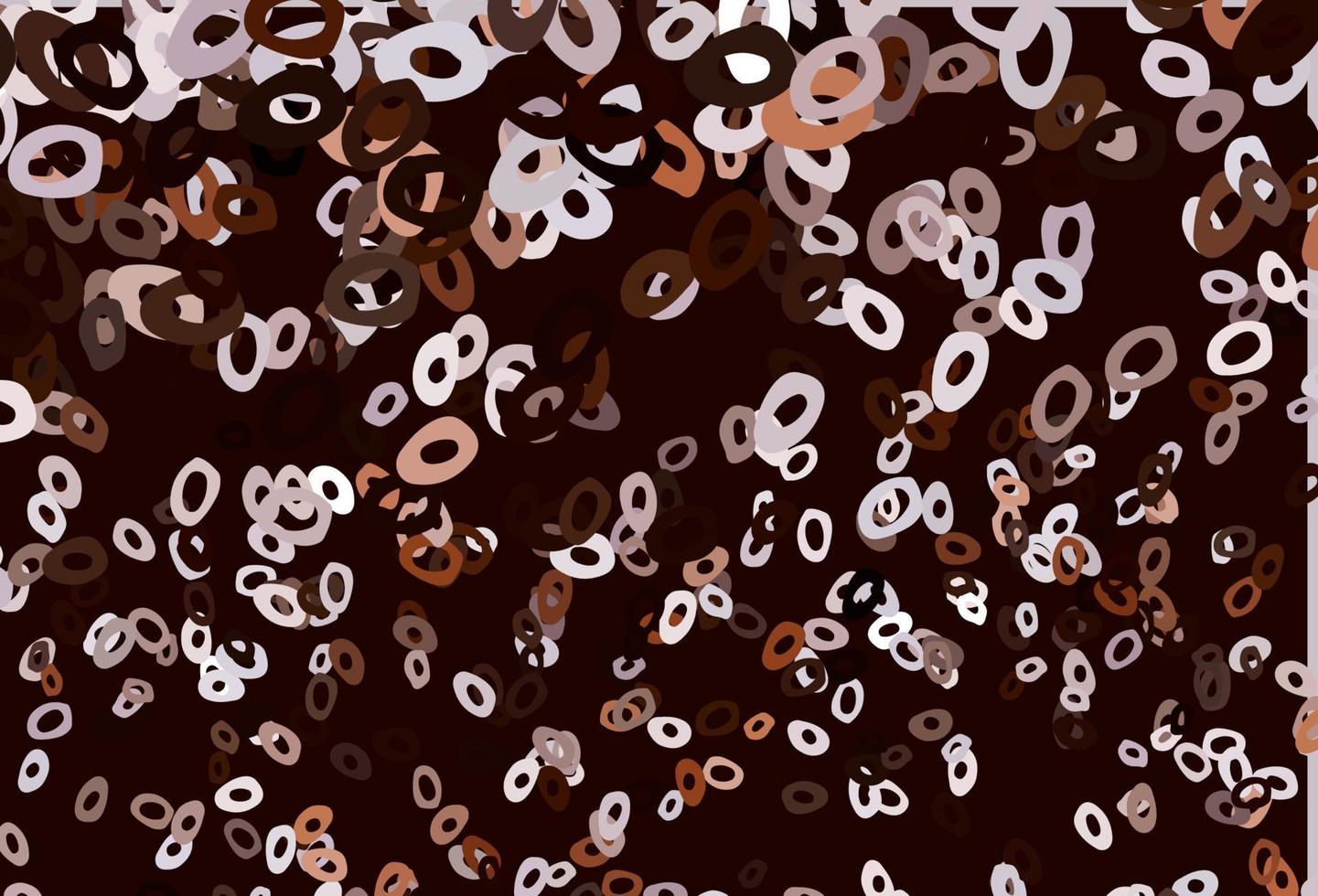 Dark Red, Yellow vector texture with disks.