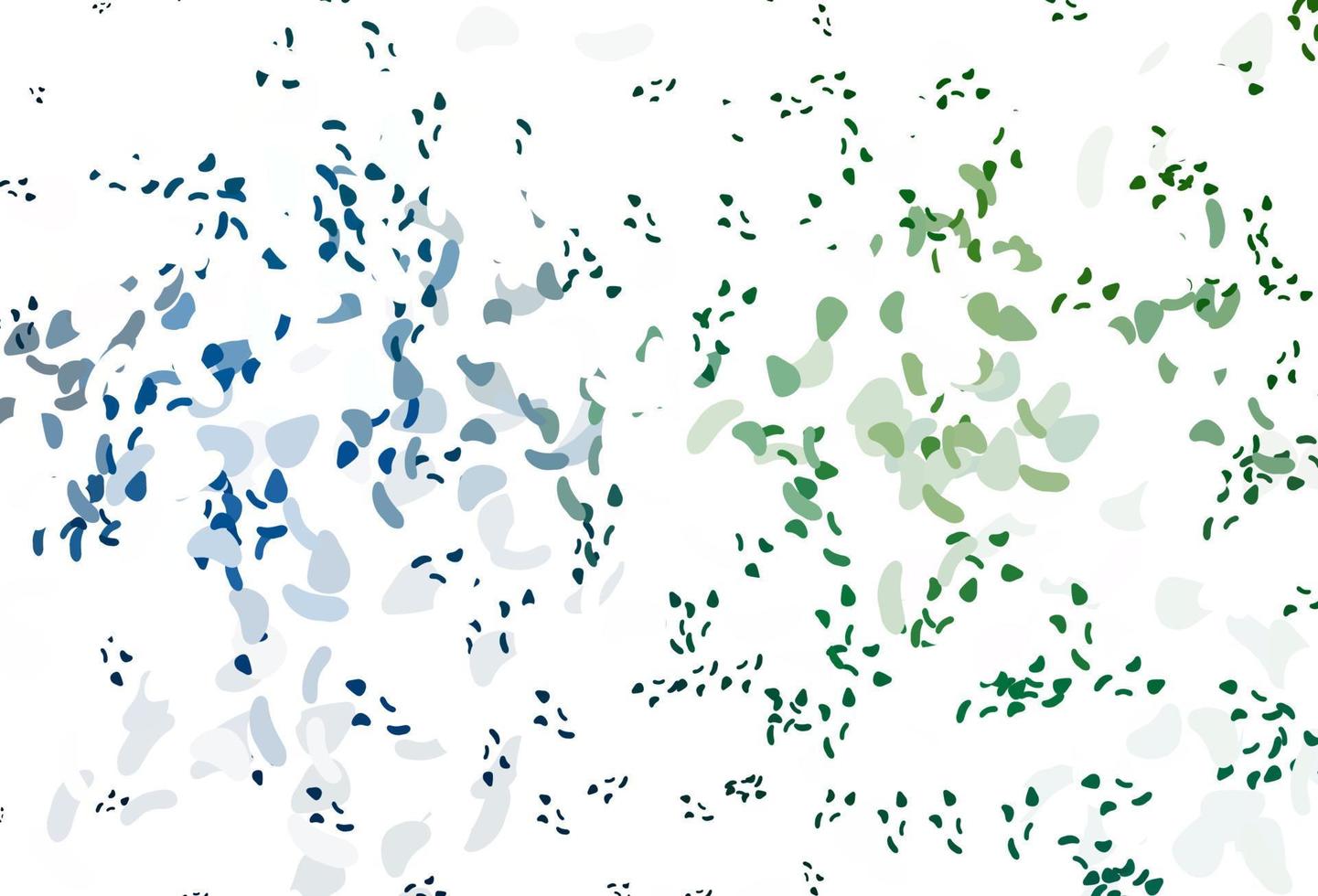 Light Blue, Green vector backdrop with abstract shapes.