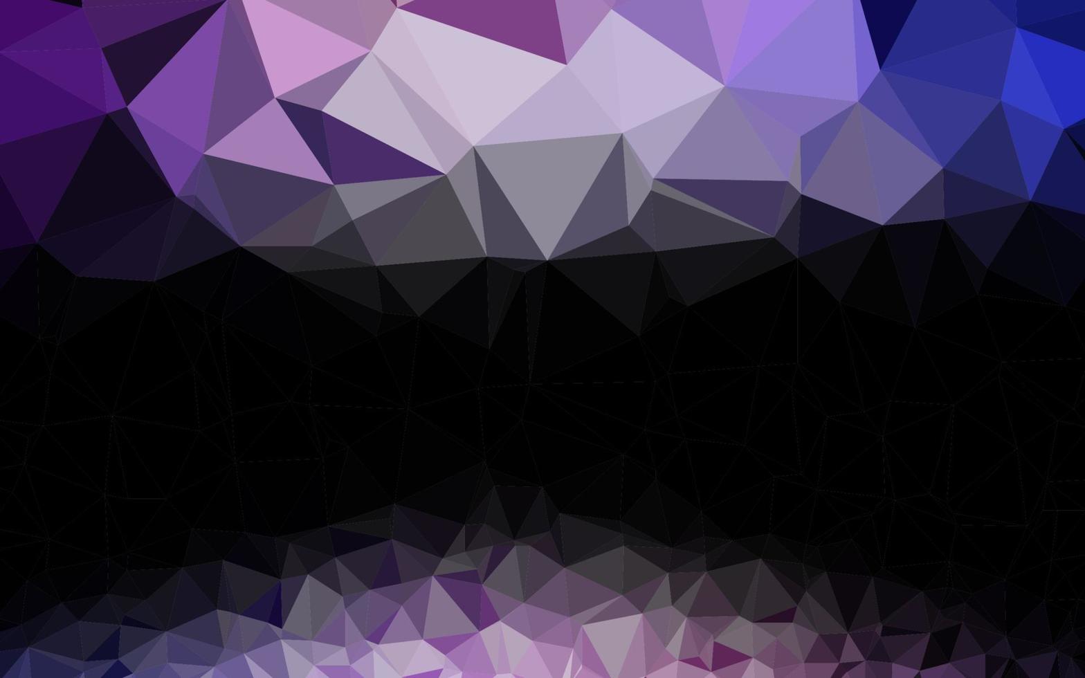 Dark Purple vector blurry triangle pattern.