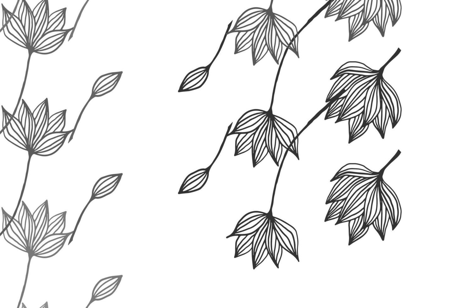 Light Silver, Gray vector doodle pattern.