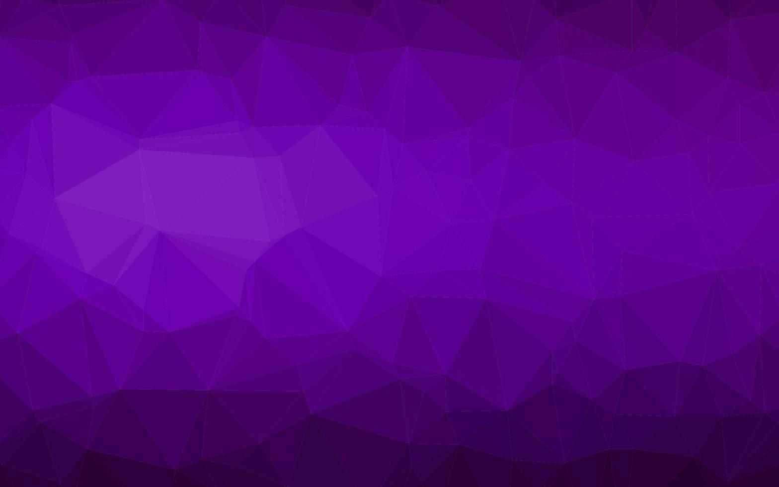 Dark Purple vector shining triangular background.