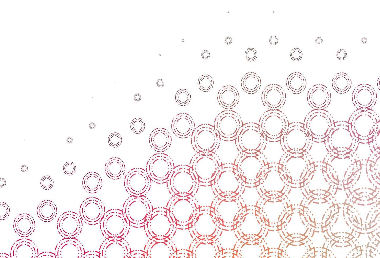 Light red, yellow vector texture with disks.