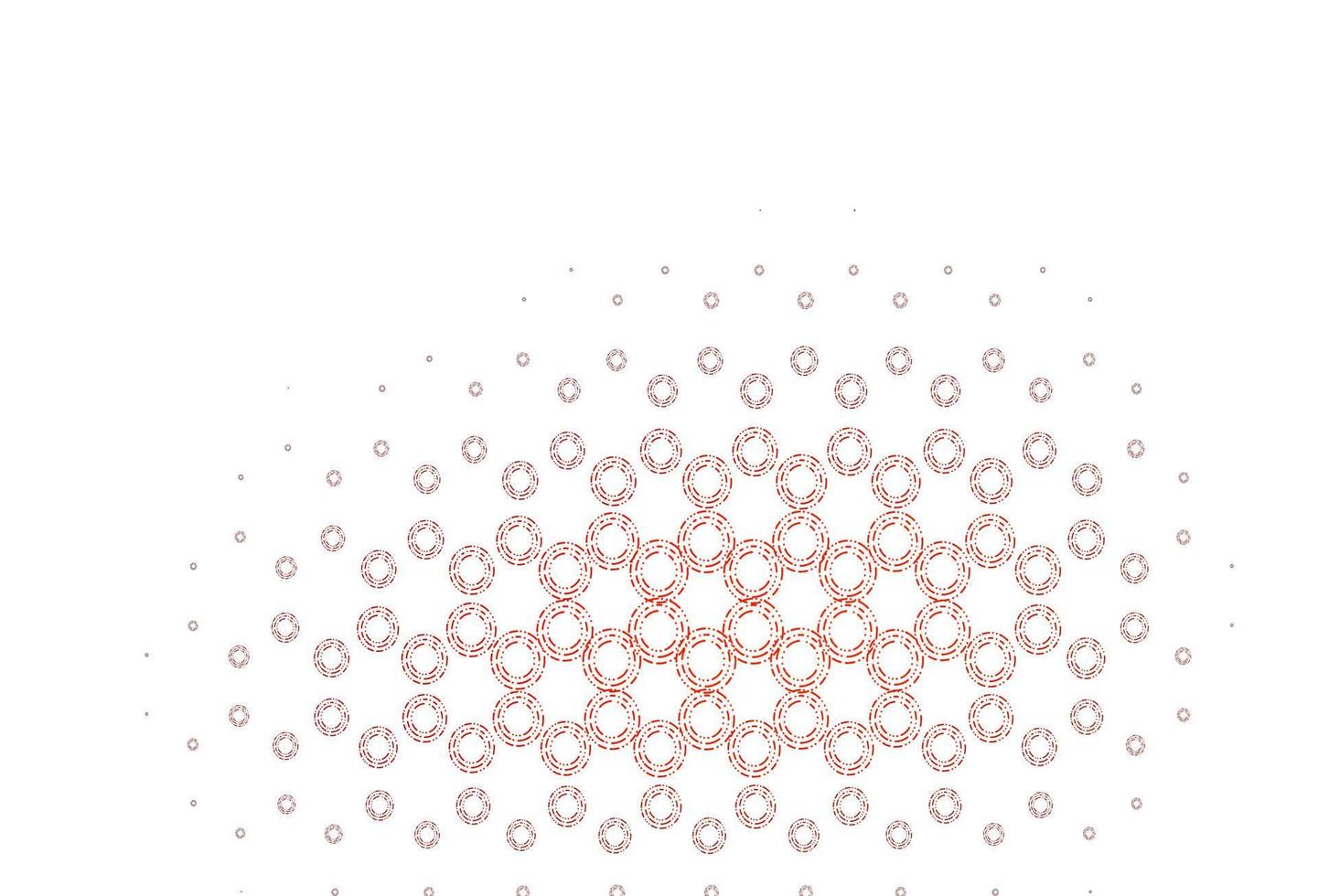 Light red vector background with bubbles.