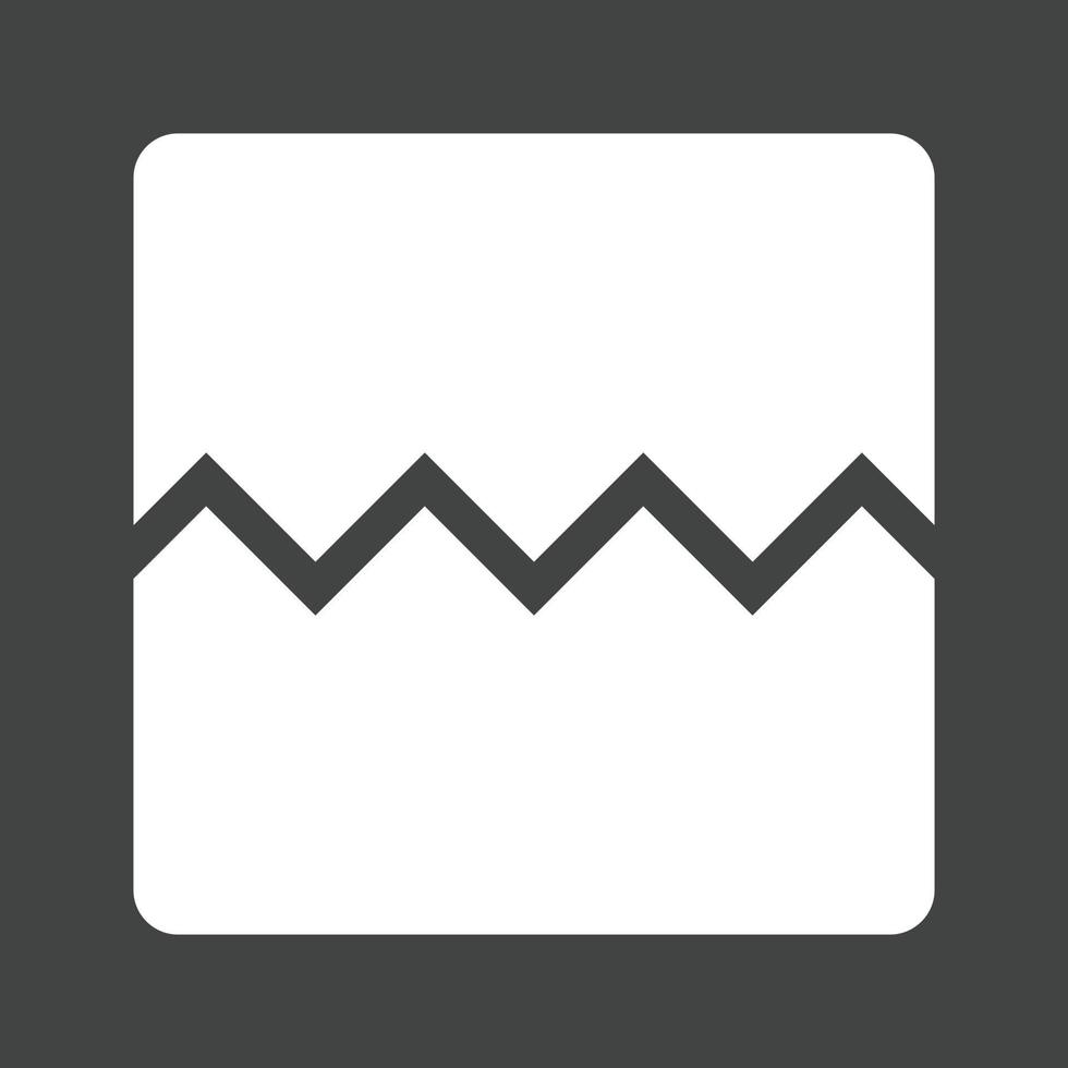 Broken Image Glyph Inverted Icon vector