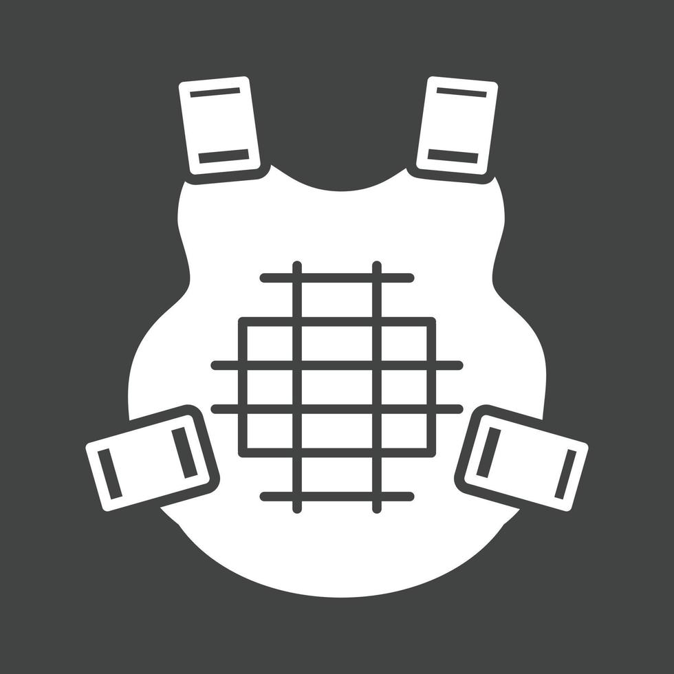 Chest Glyph Inverted Icon vector