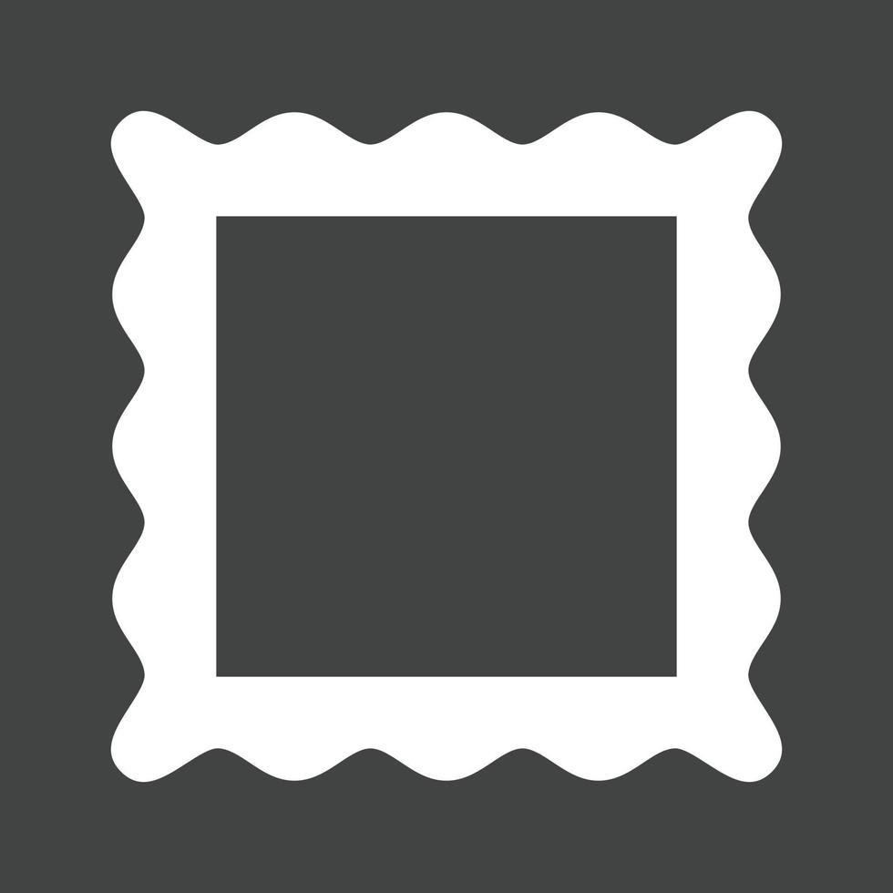 Frame I Glyph Inverted Icon vector
