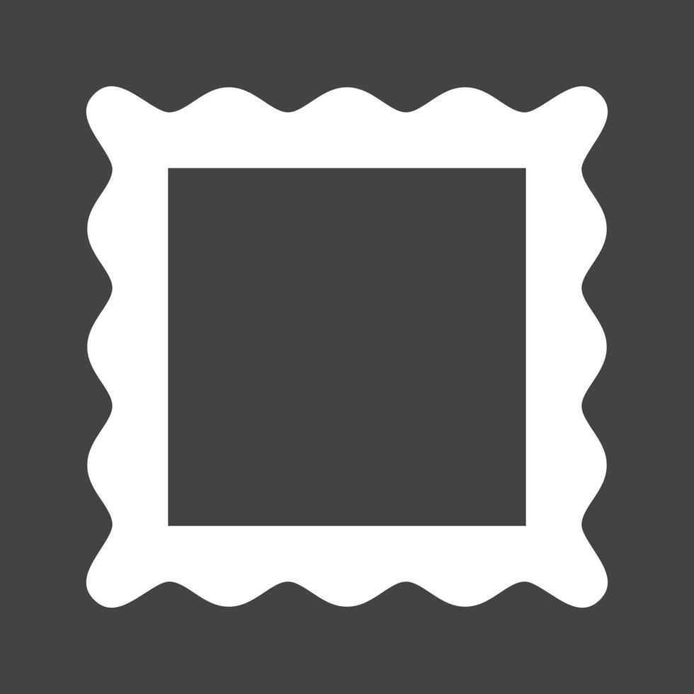 Frame I Glyph Inverted Icon vector