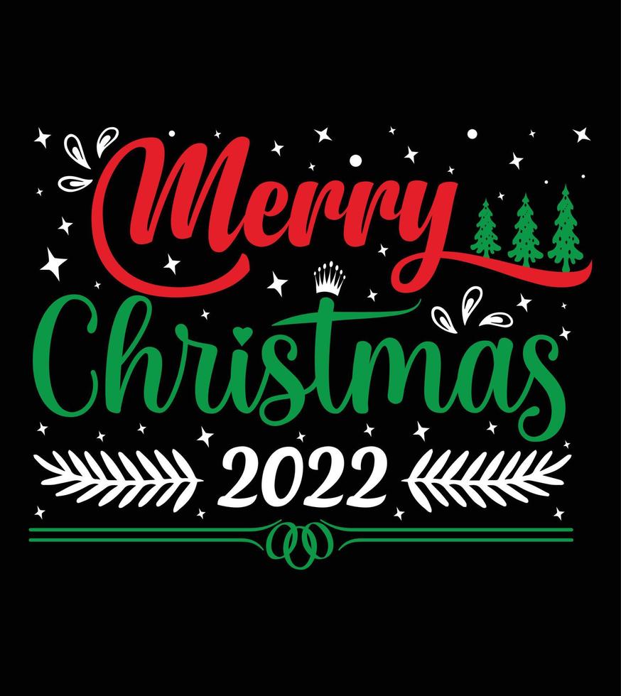 merry Christmas t shirt design vector