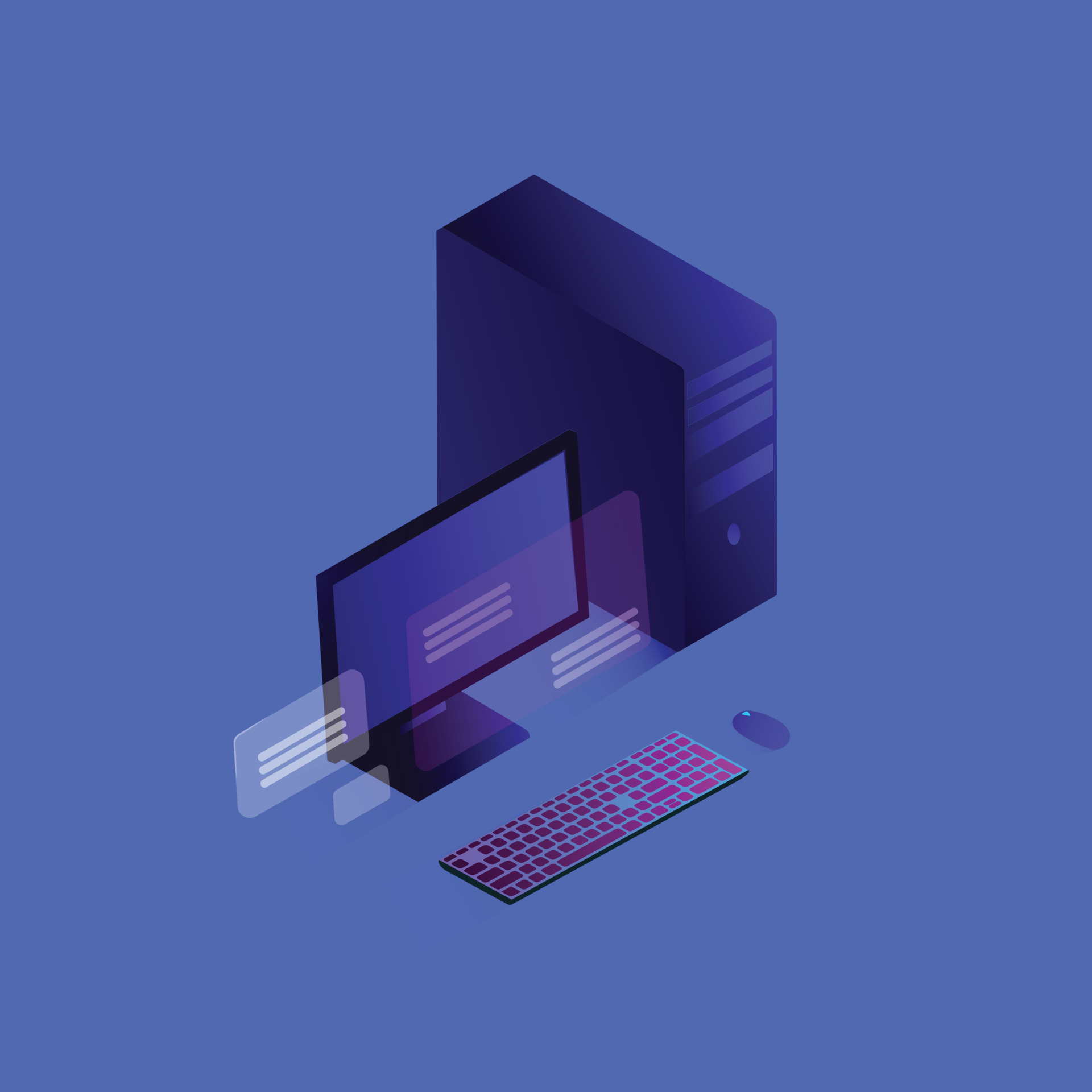 isometric computer design 14310089 Vector Art at Vecteezy