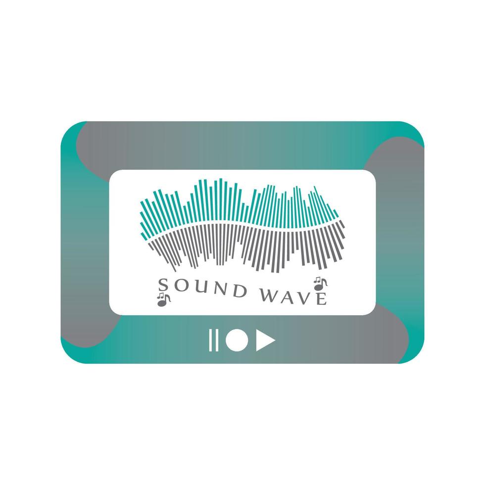 Ilustración de vector de ondas de sonido