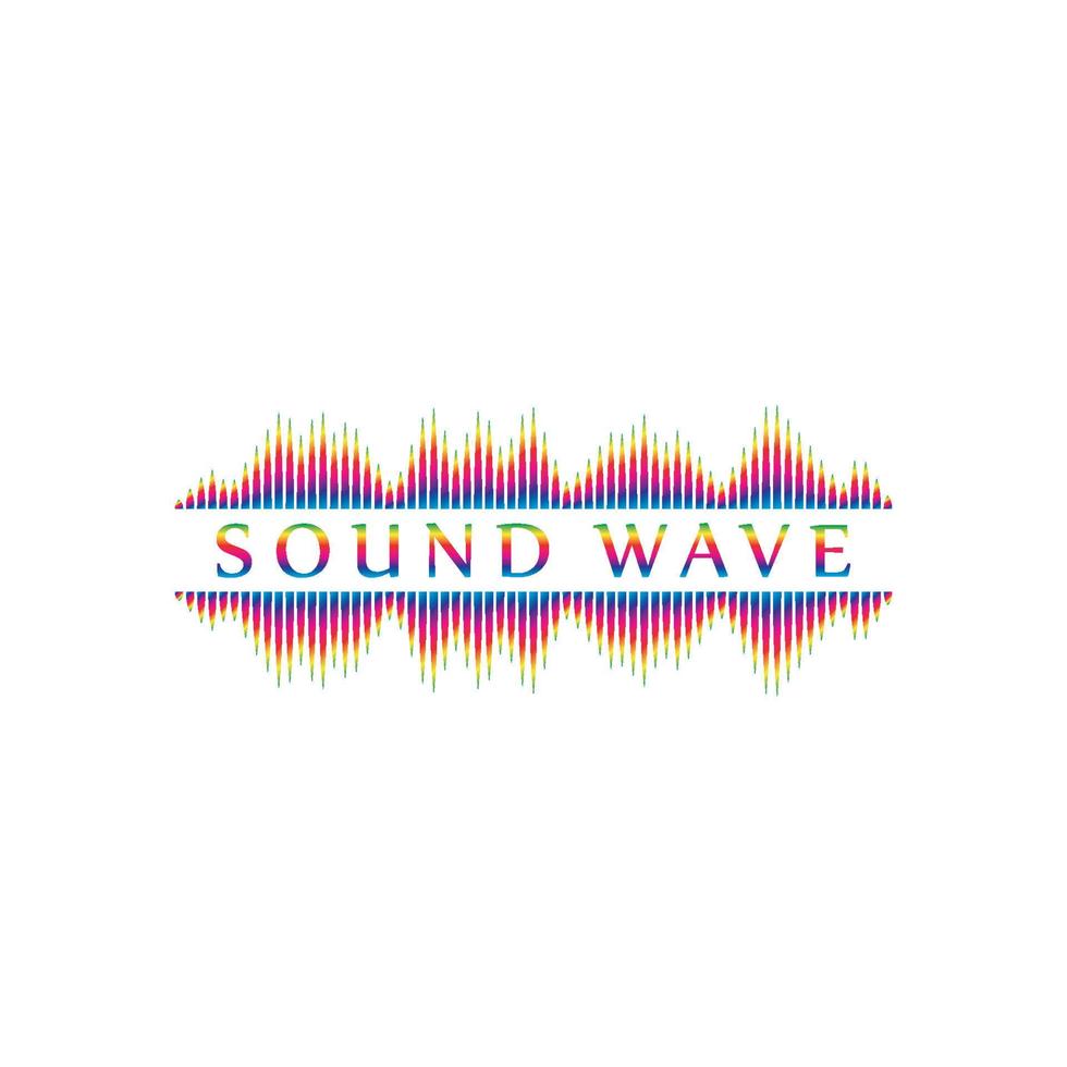 Ilustración de vector de ondas de sonido