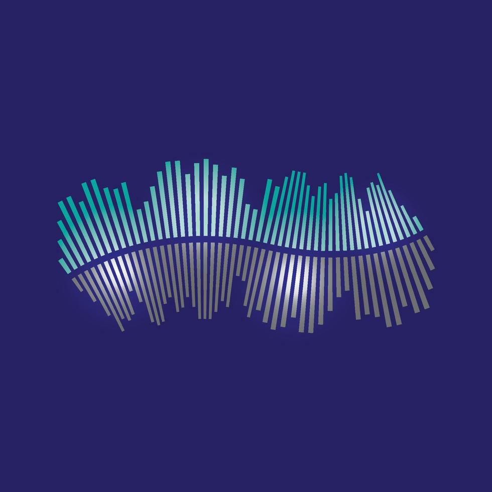 Sound waves vector illustration